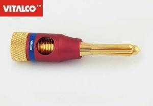 Wtyk głośnikowy BANAN VITALCO 6st czerwony