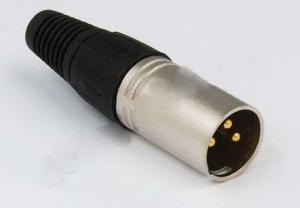 WTYK XLR czarny na kabel - męski